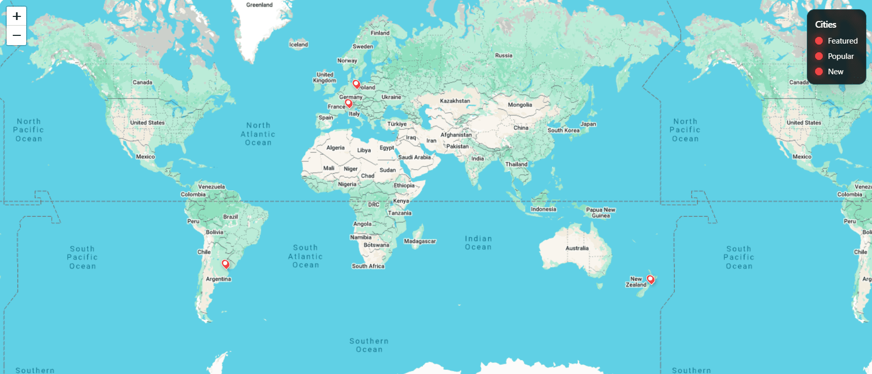 interactive world map